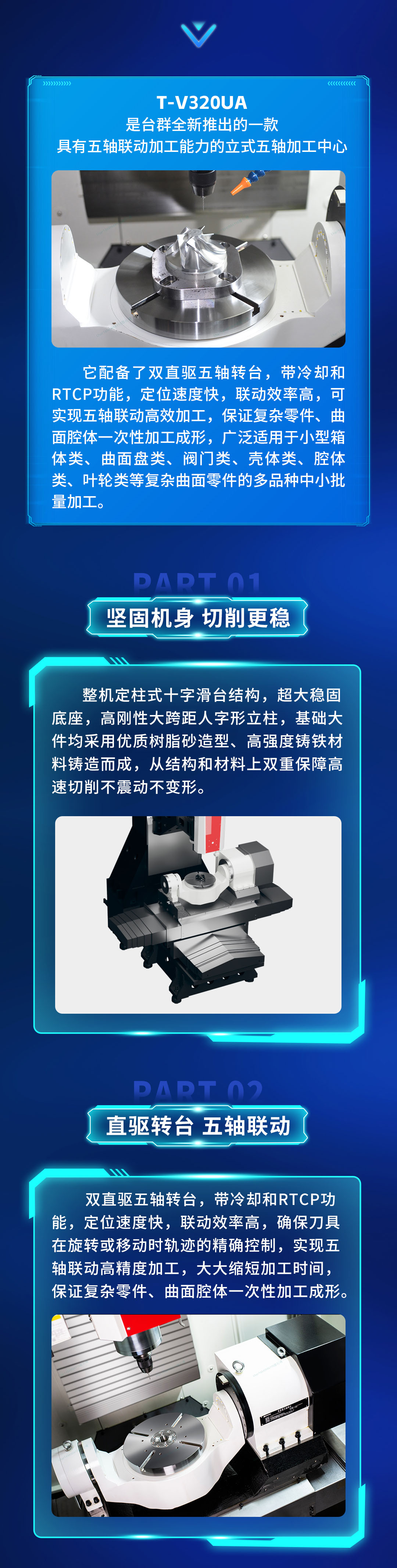 立式五軸加工中心